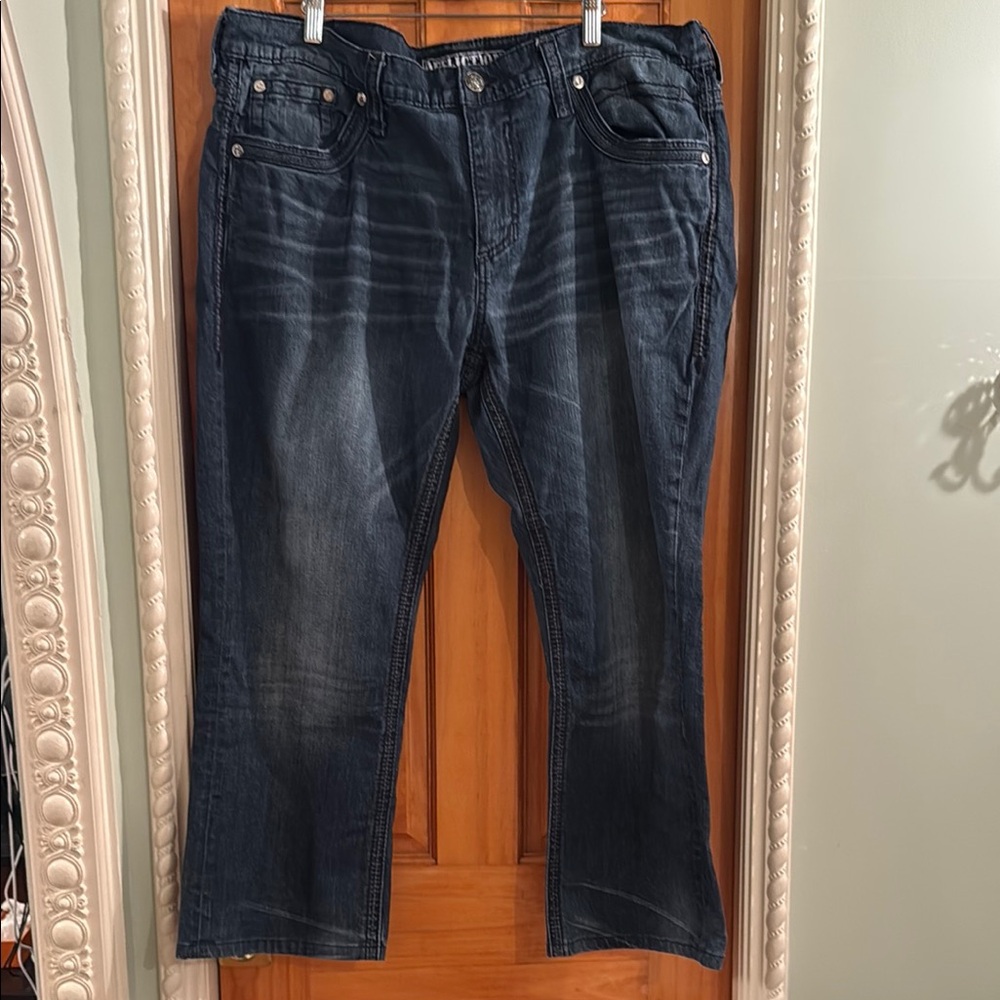 Affliction Dark Blue Relaxed Men's Jeans